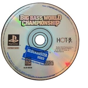 Big Bass World Championship Sony PlayStation 1 PS1 Game Disc Only